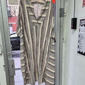 Striped V-Neck Men's Short Sleeve Shirt